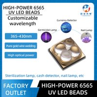 Мощный керамический источник света УФ-отверждения 6565, 30 градусов/60 градусов, 365-410 нм
